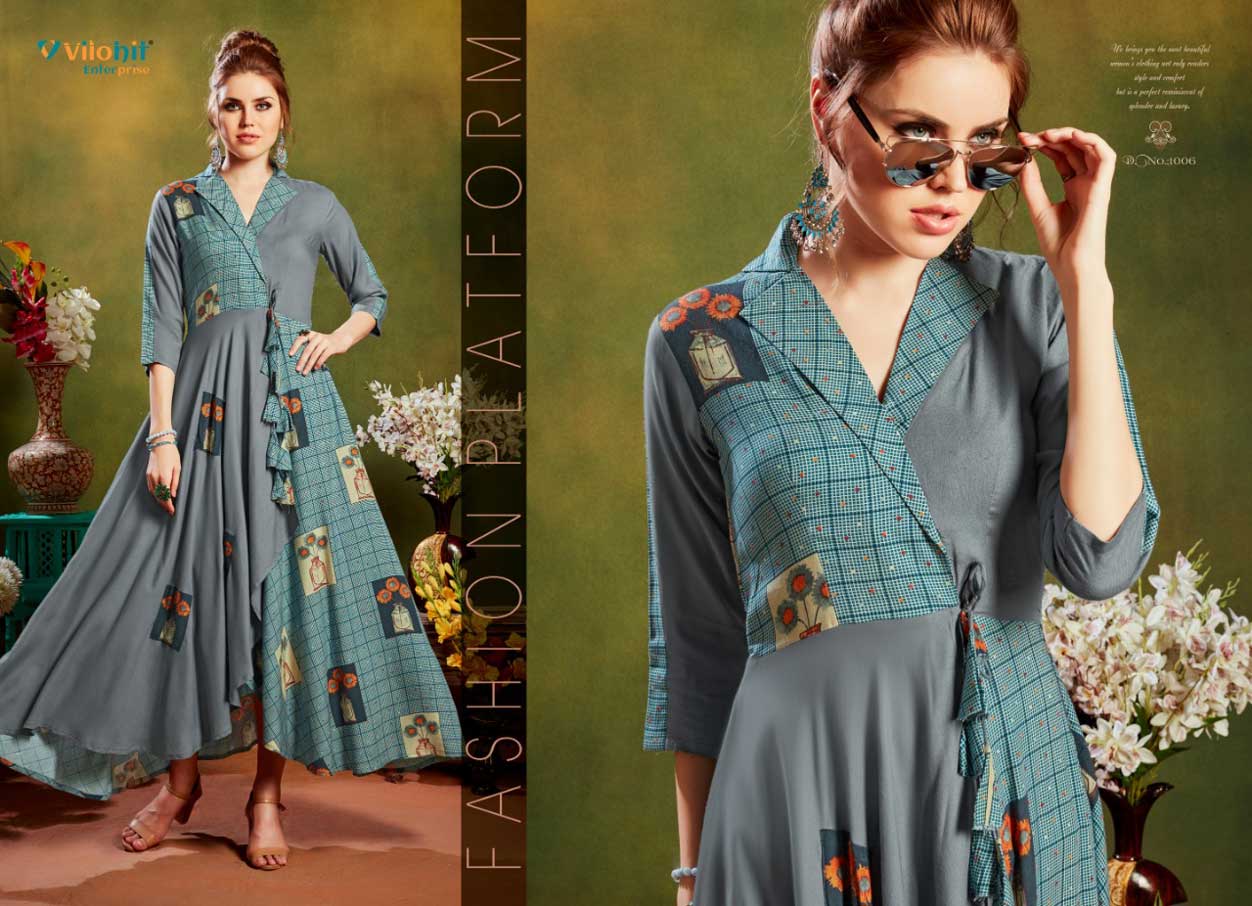 Ankita Vol-1 Vilohit Enterprise Rayon Anarkali Kurti Ankita Vol-1 Vilohit Enterprise Rayon Anarkali Kurti